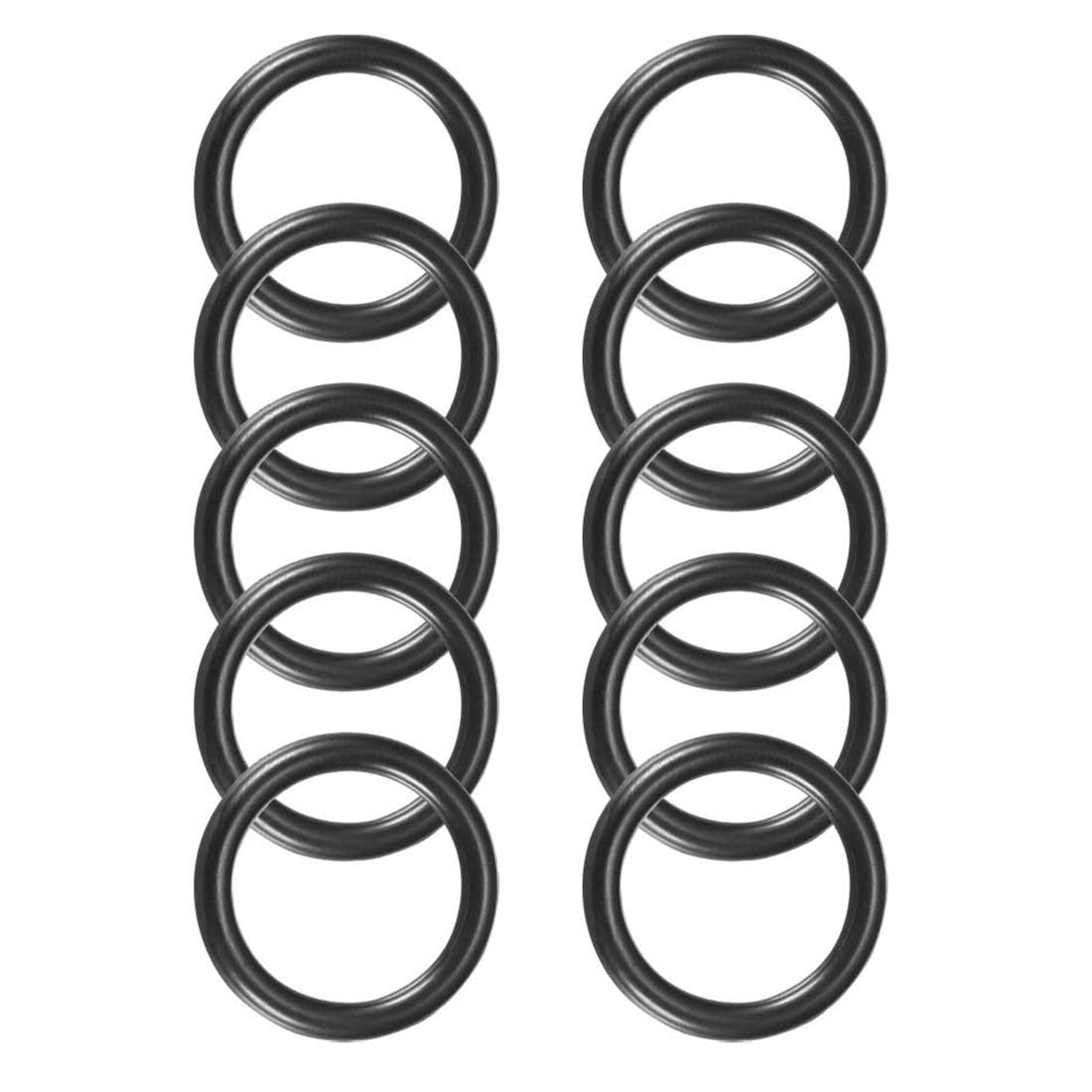 ROWORKX 10Pcs Nitrile Rubber O-Rings - 25mm OD x 19mm ID x 3mm Width Sealing Gaskets for Hose, Faucet, Plumbing, Automotive and General Repair Applications