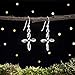 Sterling Silver Celtic Infinity Cross Earrings - Handmade, Solid .925