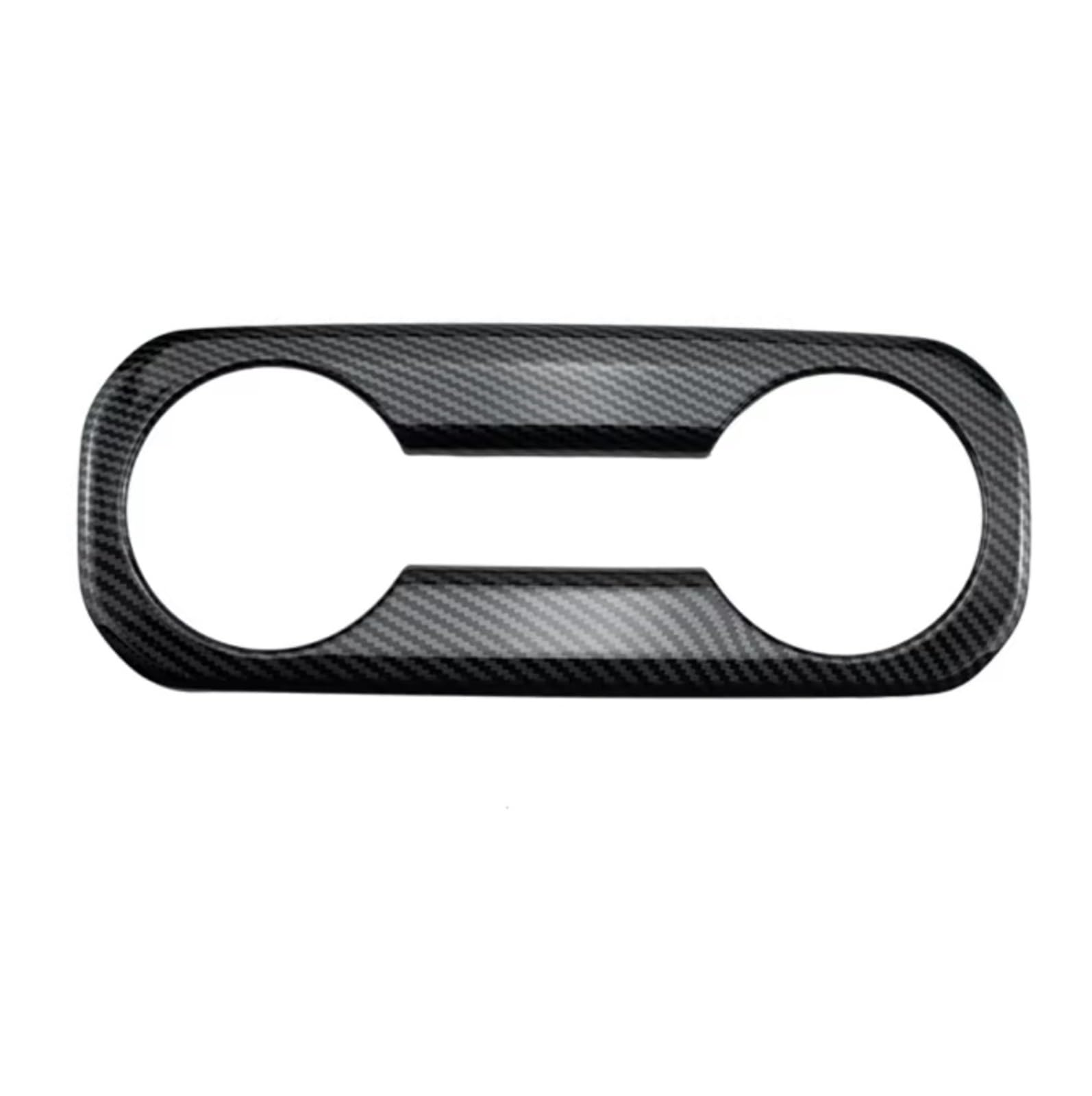 Car Interior Decoration Compatible With Chevrolet For Silverado 2019 2020 2021 Armrest Box Trim Cup Holder Cover Interior Decoration Accessories(Rear cup frame trim)