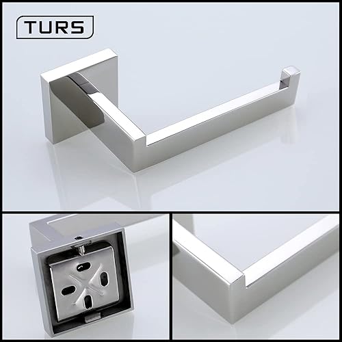 Miniatura 2 de Turs- Portapapel higiénico de acero inoxidable, portatoallas, de gancho para batas, barra colgadora de toallas, para rollo de papel higiénico a