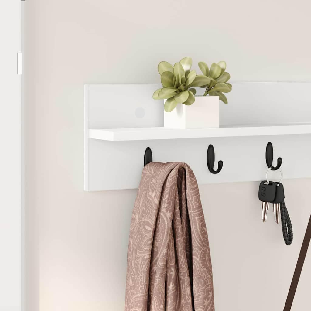 Porte-manteau mural en bois 100 x 10,5 x 18 cm