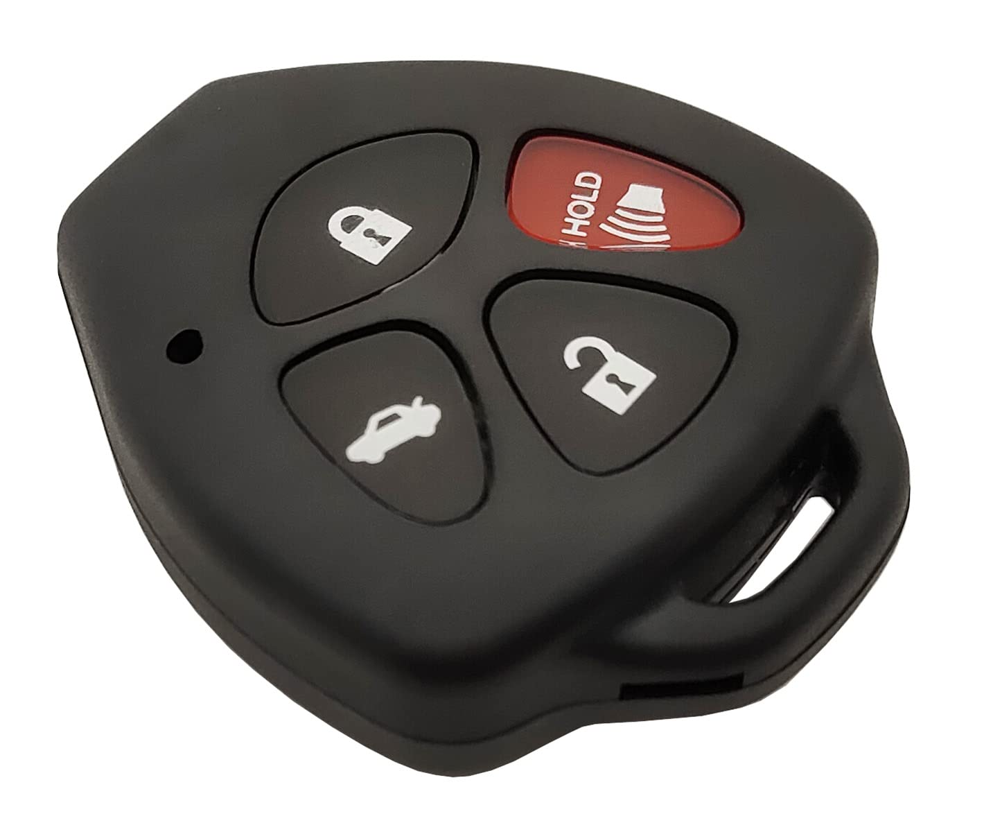 TCKEY Black Fob Key Cover For Toyota Camry Avalon Corolla Matrix RAV4 Venza – GQ4-29T, With Trunk & Remote Start Buttons