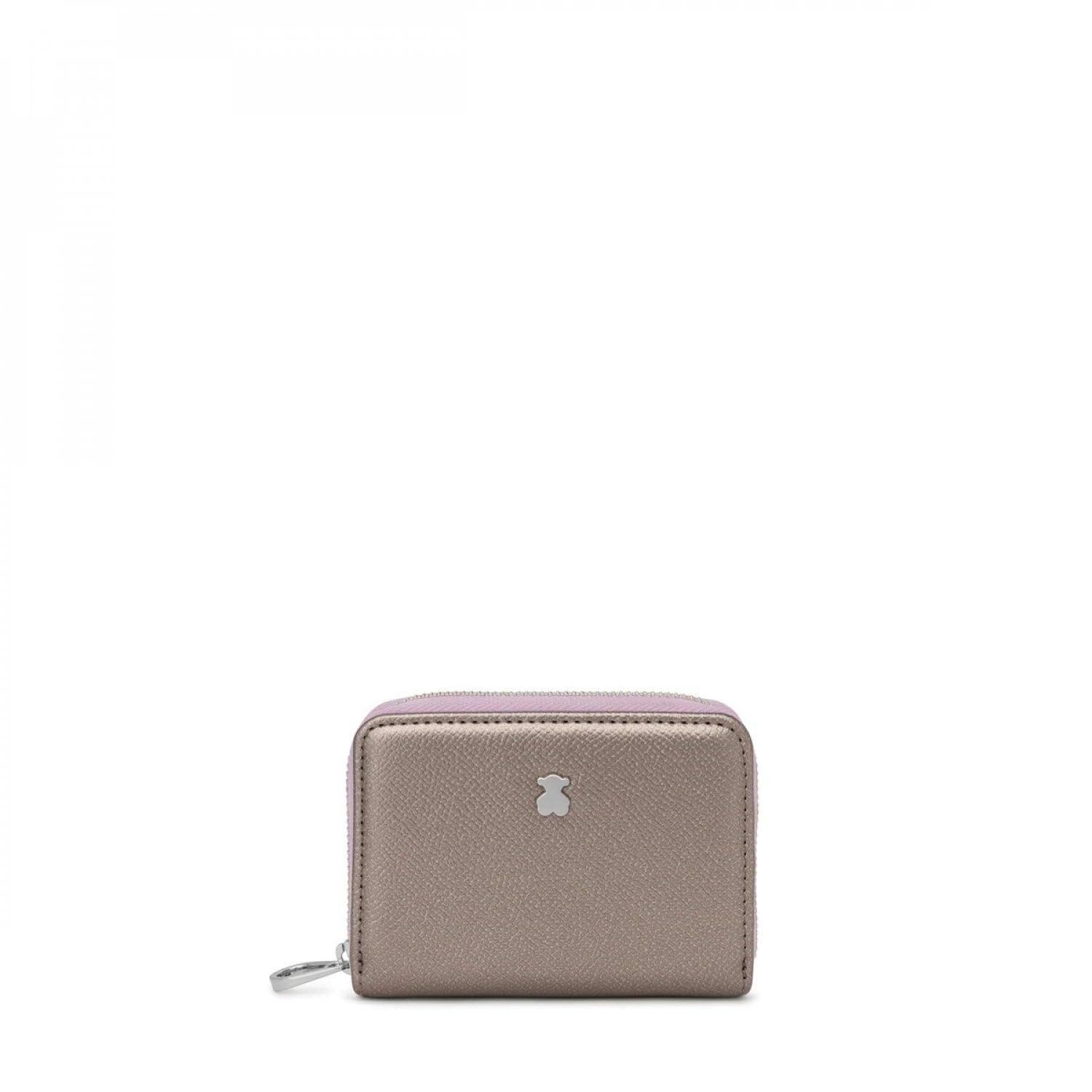 TOUS Tous Nuevo Bolso Cambiador Dubai Saffiano, Women Travel Accessory- Money Belt, Silver, mediano - 295901130