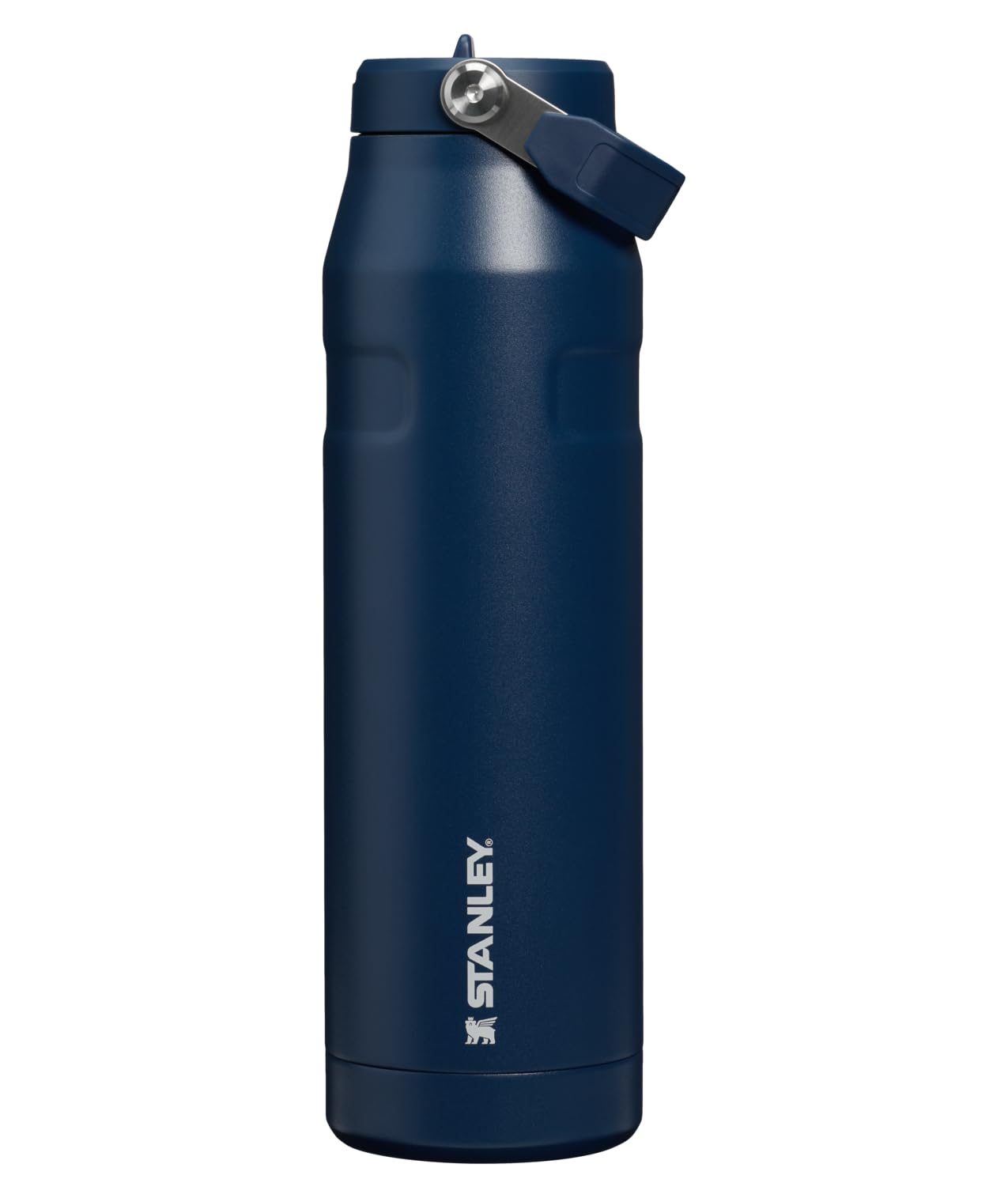 STANLEY IceFlow Flip Straw 2.0 Bottle, 36 oz, Dark Navy | Easy Carry Handle | Twist On Lid and Flip Up Straw | Lightweight Water Bottle | Insulated Stainless Steel | BPA-Free