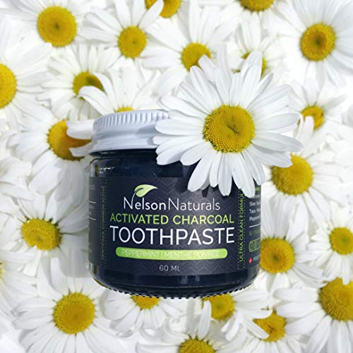 Nelson Naturals Activated Charcoal Toothpaste 3.3 Oz- Peppermint #TOP3