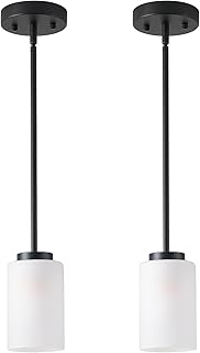 2 Pack Pendant Light Fixtures, Farmhouse Adjustable Kitchen Island Hangi...