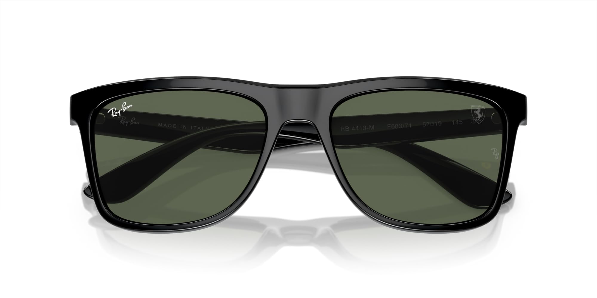 Amazon.com: Ray-Ban RB4413M Square Sunglasses, Black/Dark