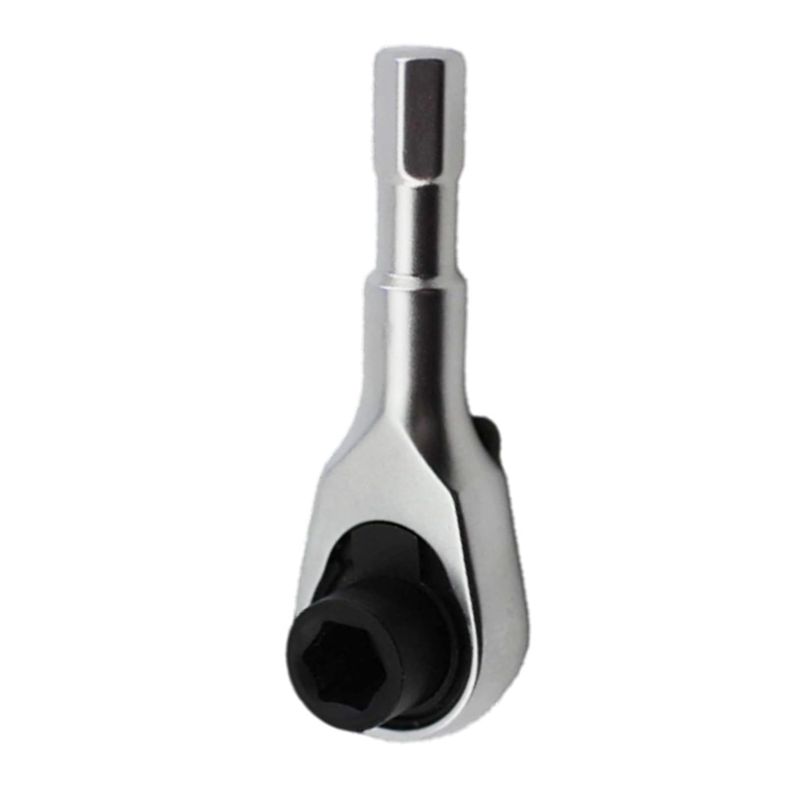 6.35mm 1/4inch Ratcheting Wrench Screwdriver Hexagonal Wrench Screwdriver Rod Stainless Steel Socket Hand Tool Reversible