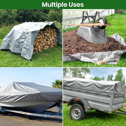 Bâche imperméable et résistante Velway 3x4m pour protection extérieure - 8