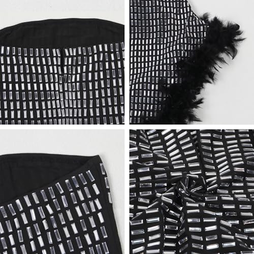 Image of Jigfar Women Sexy Elegant Rhinestone Mesh See Through Party Club Night Split Bodycon Formal Maxi Dress