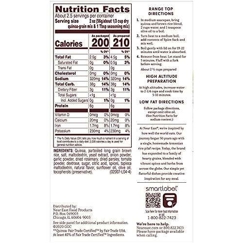 Near East Quinoa Blend, Rosemary & Olive Oil, 4.9 oz - Image 6