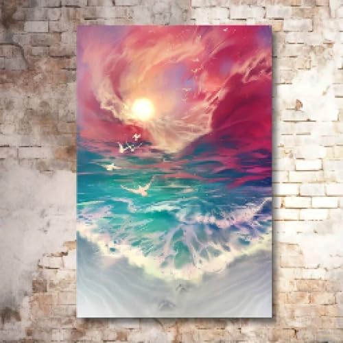 Impression sur toile d'art classique cadre robuste décoration murale élégante
