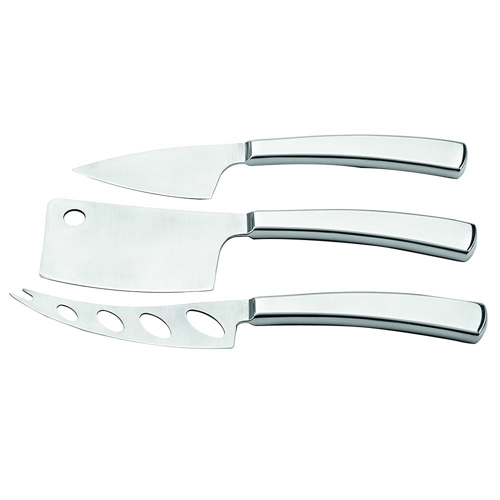 Weis 17420 Couteaux à Fromage Acier Inoxydable Argent 21 x 10 x 10 cm Set de 3