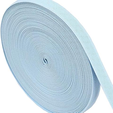 17.5 Yards Tutu Table Skirt Elastic Band, 2cm Wide Elastic Tape Sewing Crafts Tulle Fabric Accessory Elastic Cord Gore (Light Blue, 1.5cm) Cover