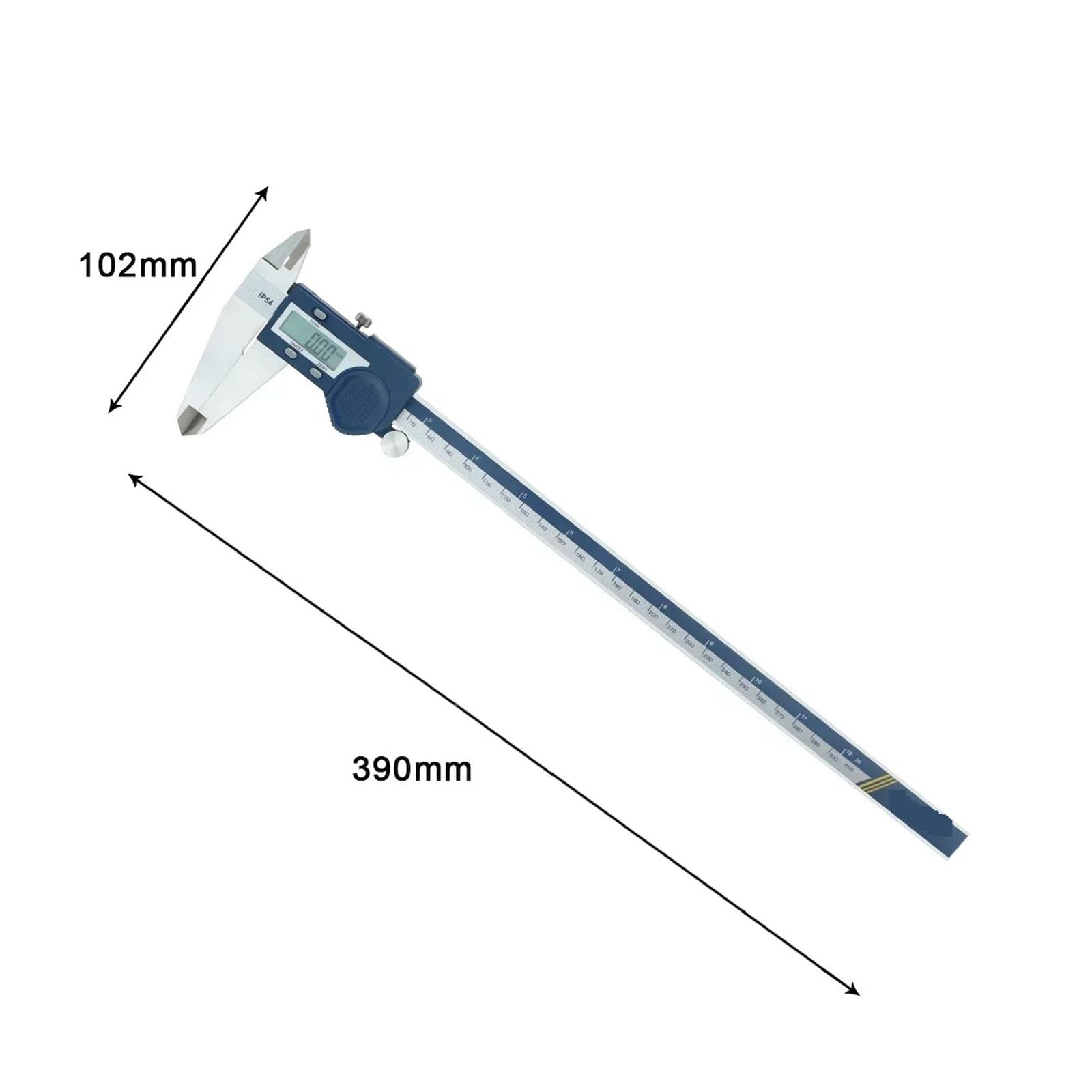 Calibradores Vernier Pie de rey electrónico LCD digital de acero inoxidable 300 mm