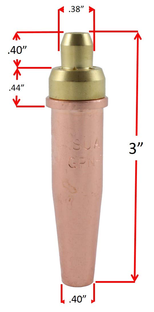 SÜA® - GPP-4 Propylene Cutting Tip - Compatible with Victor Torches - Size: 4