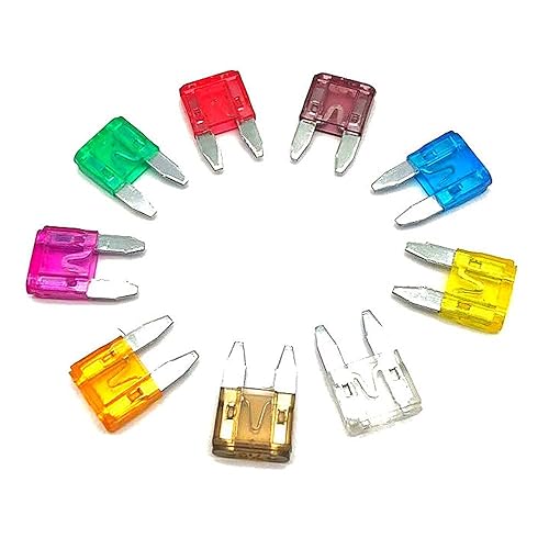 Hyshina Kit surtido de fusibles de automóvil, 45 fusibles automotrices tipo cuchilla, kit de fusibles de amplificador (5A7.5A10A15A20A25A30A35A40A),