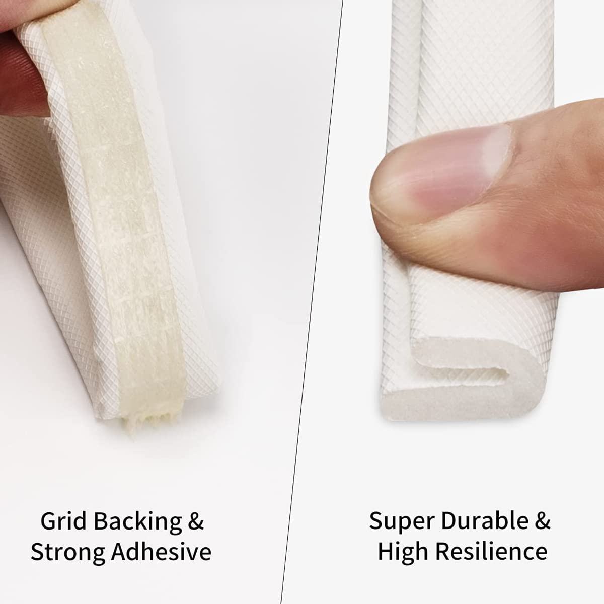 Bande De Joint,Auto-AdhéSif Anticollision Joint De Porte,Bande D'Etancheite Porte, Joint D'éTanchéIté De Porte Et FenêTre Pour Anti-IntempéRies/Isolation Acoustique (12m,White