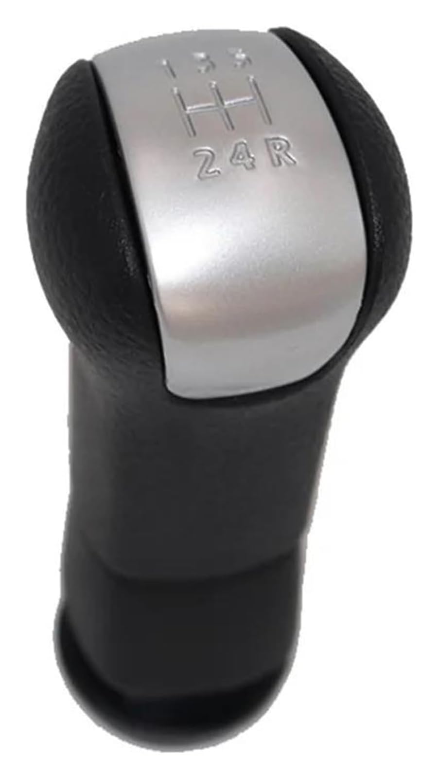 Fncvtm Black Sliver Car Gear Knob For Nissan For Qashqai J10 For X-Trail T31 For Juke F15 For Tiida 5 Speed Gear Shift Knob Lever Change Gearbox(Black Sliver)