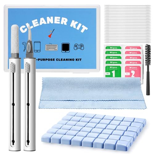 GintaXen Upgraded for Airpod Cleaner Kit (81 PCS) Multi-Tool with Cleaning Pen Putty&Swabs Removes Earwax& Dust Compatible with AirPods Pro1/2/3 Earbud Headphones Phone&Charging Port