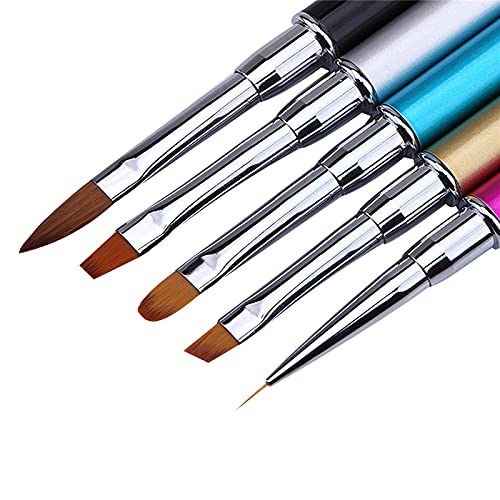 Nail UV Gel Brush Nails Polish Brushes Design French Tips Acrylic Nail Art Brush Gel Builder Brushes Nail Art Pen set Detail Liner Pen