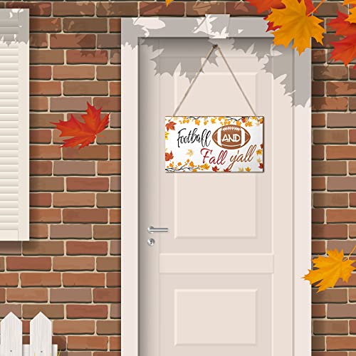 Football-and-Fall-Yall-Wood-Sign-Farmhouse-Wall-Decor-Fall-Door-Hanging-Small-Rustic-Decor-Autumn-Porch-Decor-for-Home-Living-Room-Front-Door-Garden-Harvest-Thanksgiving-Halloween Football and Fall Yall Wood Sign Farmhouse Wall Decor Fall Door Hanging Small Rustic Decor Autumn Porch Decor for Home Living Room Front Door Garden Harvest Thanksgiving Halloween