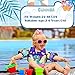 Elejolie Kid Swim Vest for Child Learn Swiming Training,Infant Safety Swim Aid Jacket for Toddler 2 3 4 5 6 Years Old,Arm Wings for Baby 22-66lbs