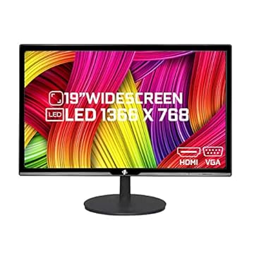 Monitor LED 19" Tronos Widescreen, VGA/HDMI Preto - TRS-HK19WV