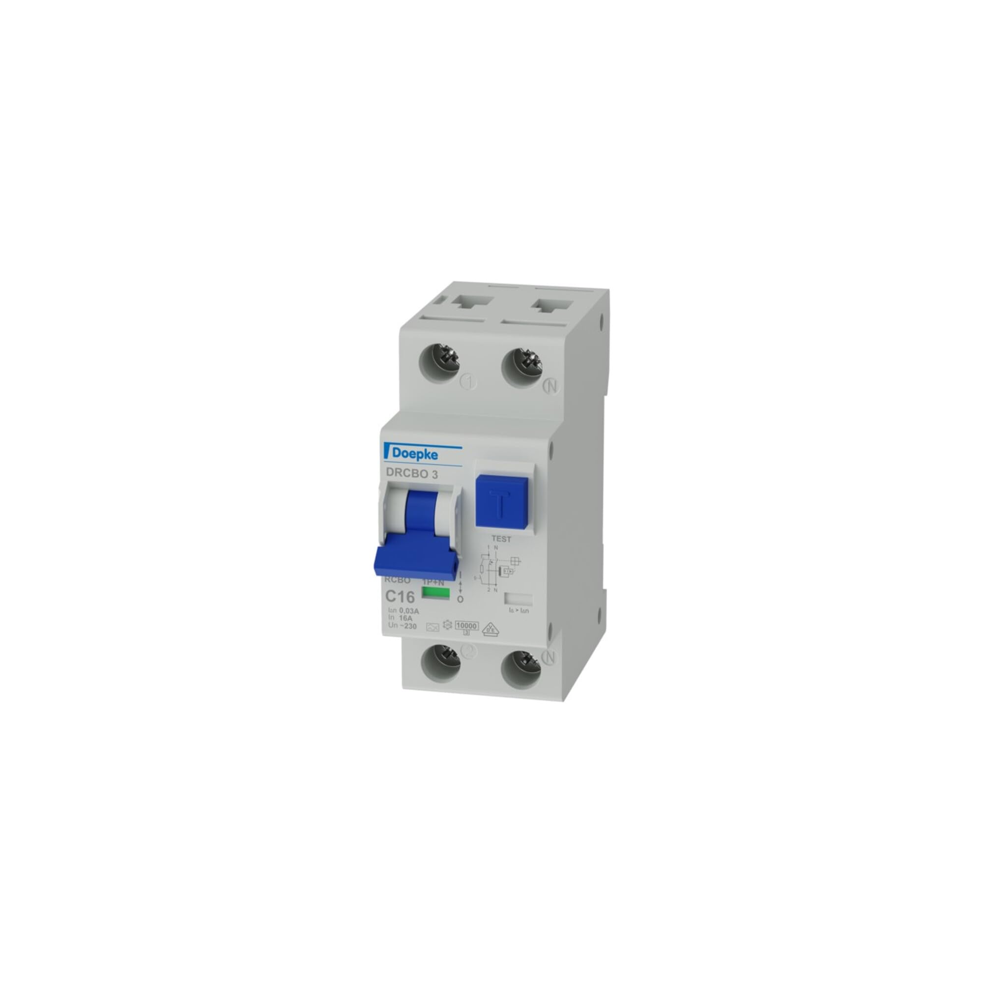 Doepke FI/LS-Kombination DRCBO3 C16/0,03/1N-A Kombination FI-Schalter/Leitungsschutzschalter 4014712220744