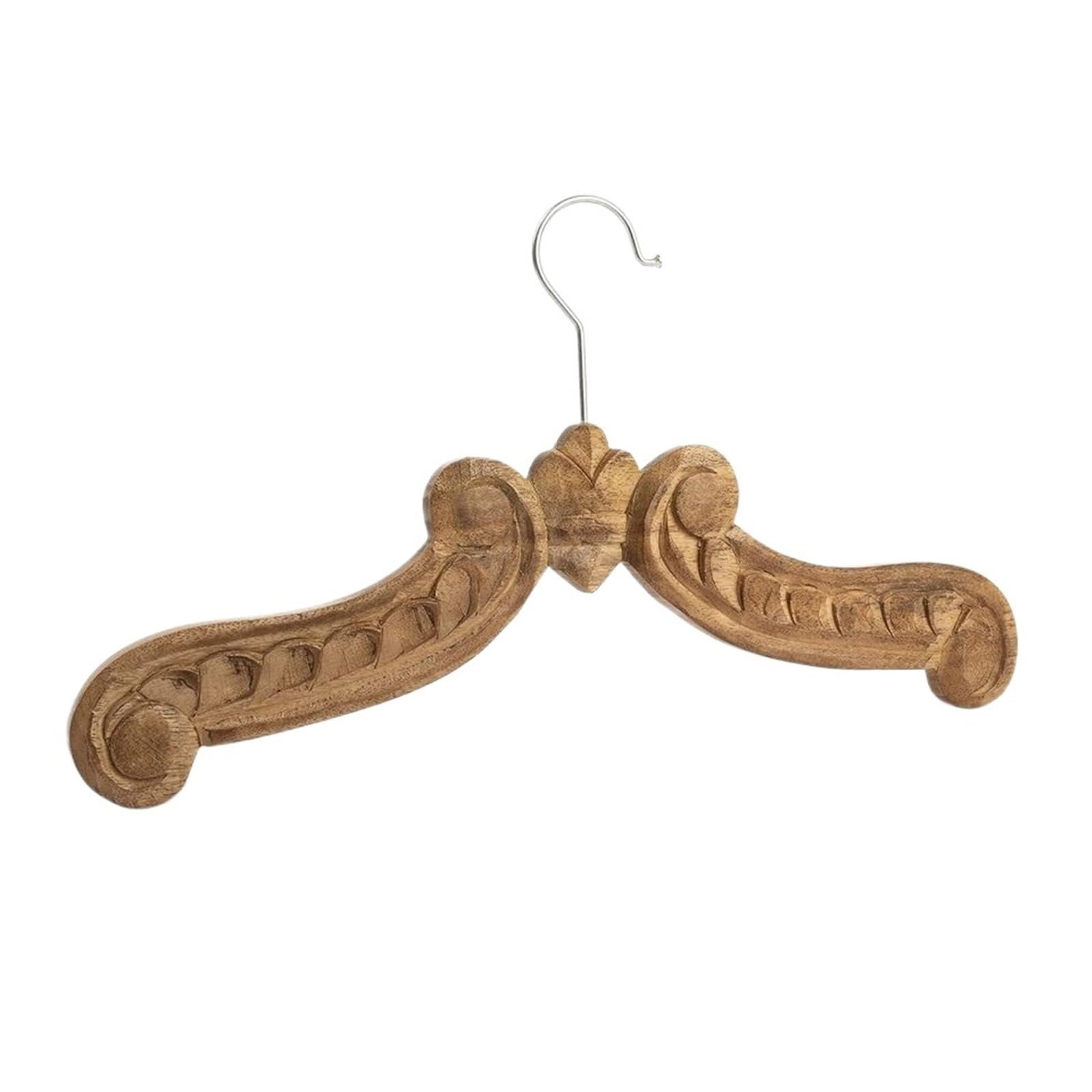Wooden hangers Wooden Dress Hanger Look Decorative Bridal Gown Hangers, Brown, 18 Inch for suit