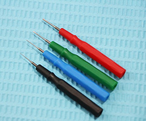 Cynamed USA Micro Spatula, Color-Coded Handles Stainless Steel