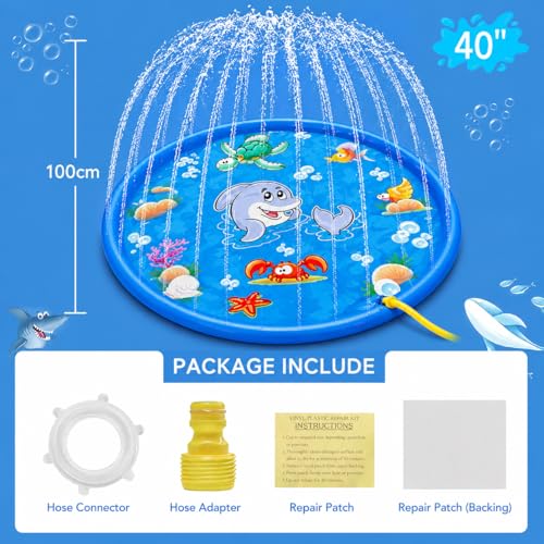 Splash pad anti-dérapant avec arroseur pour jeux d'eau extérieurs - 5