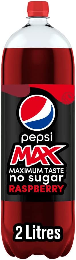 Pepsi Max Raspberry No Sugar Cola Bottle 2L
