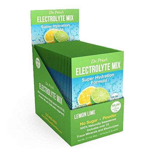 ELECTROLYTE MIX goût citron et citron vert est un mélange de plus de 72 minéraux en trace et électrolytique - Une grande dégustation et un moyen pratique d'hydratation correct et naturel !