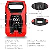 CARSUN AC/DC Tire Inflator Portable Air Compressor, Dual Power for Home 110V AC and Car 12V DC Air Pump with Pressure Gauge, Auto Shutoff, Tire Pump for Car Motorcycle Bike and Other Inflatables, Red #2