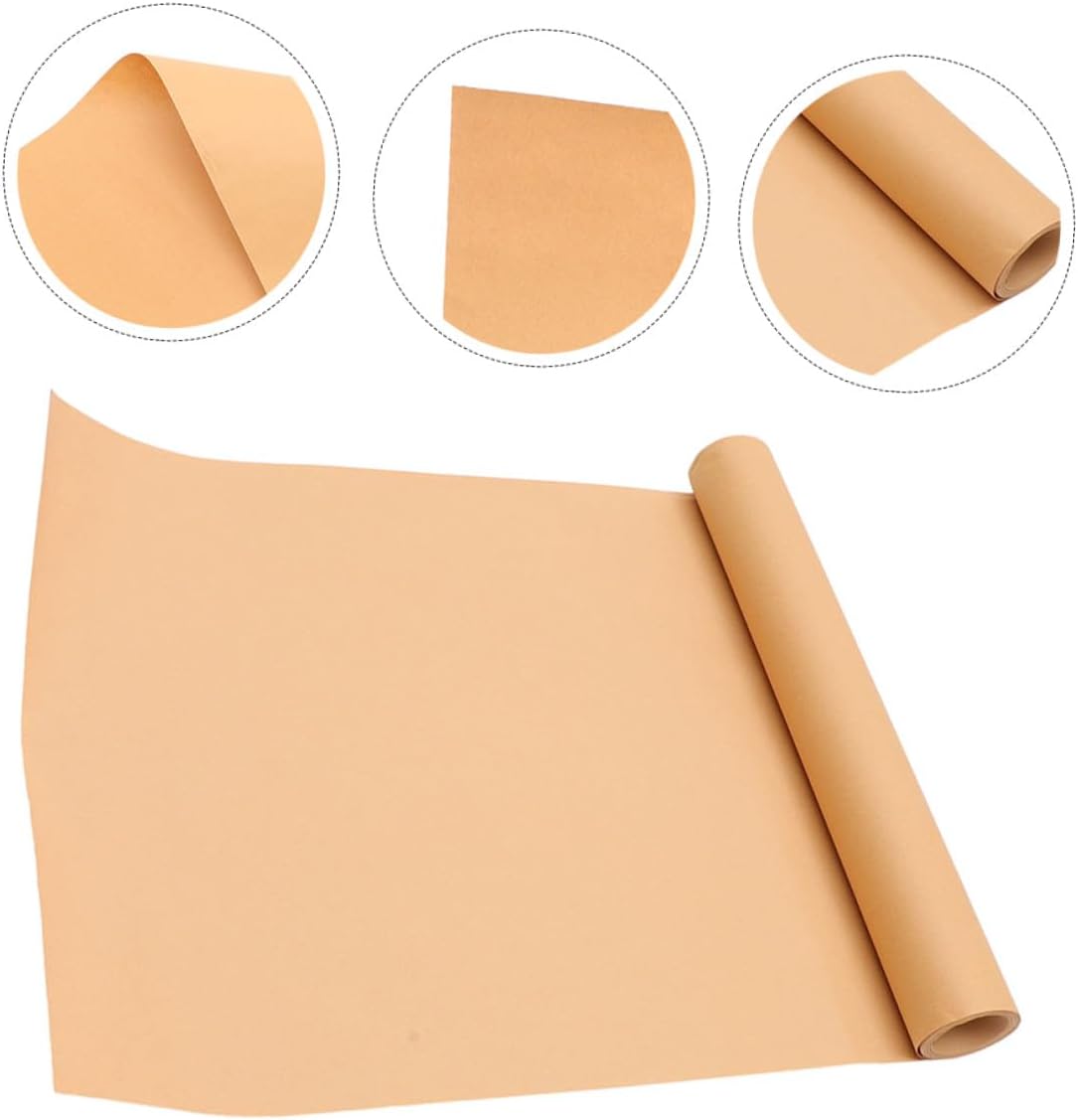 MOKKHNB Brown Kraft Paper Roll 44cm X 30m for Craft Wrapping and DIY Packaging, Multipurpose Floral Bouquet Wrap, Classic Brown Packing Paper for Arts and Crafts