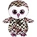 Ty - Flippables – Peluche con paillettes luccicanti Checks il Gufo, TY36785, Multicolore, 23 cm