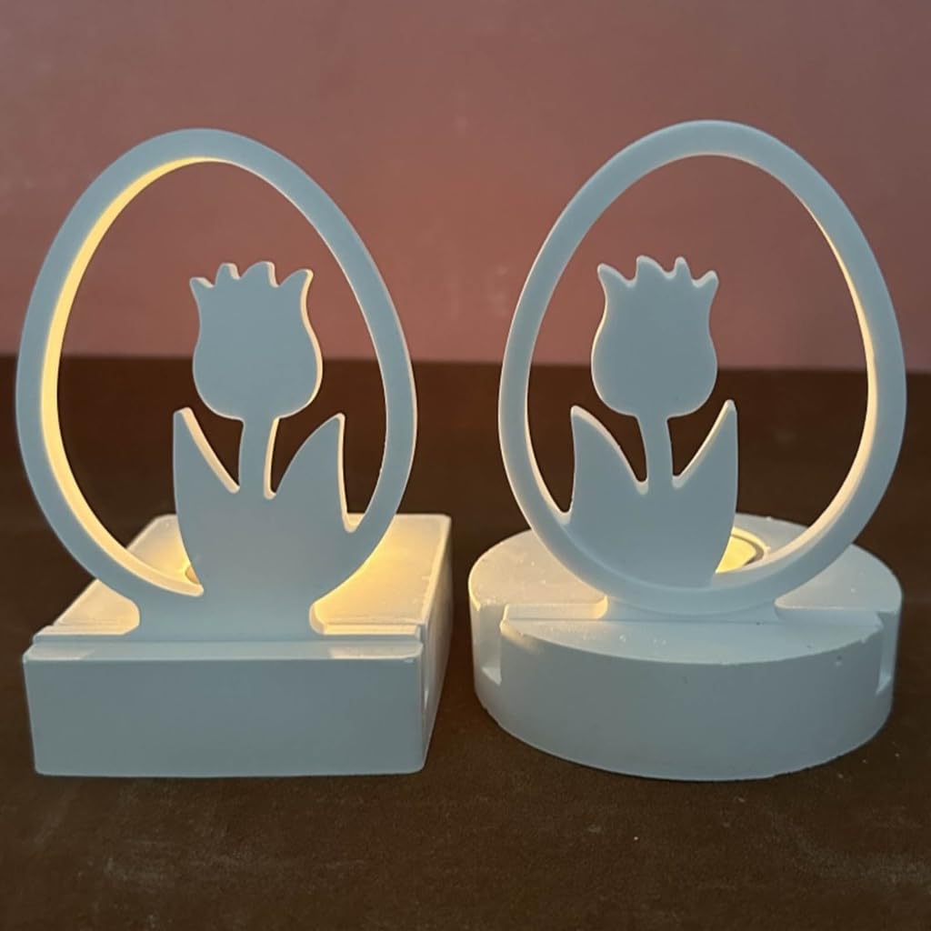 Portacandele in silicone per candele, stampi in ghisa, decorazione da tavolo, per uccelli d'amore