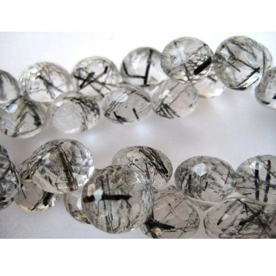 Quartz rutile oignon briolette AAA pour éviter les perles ternes