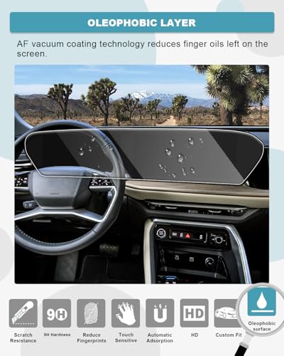 Image of CDEFG Tempered Glass for 2026 Audi Q5 / 2025 2026 Audi Q6 e tron Screen Protector, for 14.5 Inch Touchscreen & 11.9 Inch Instrument Panel, for 2026 Audi Q5 Q6 Accessories