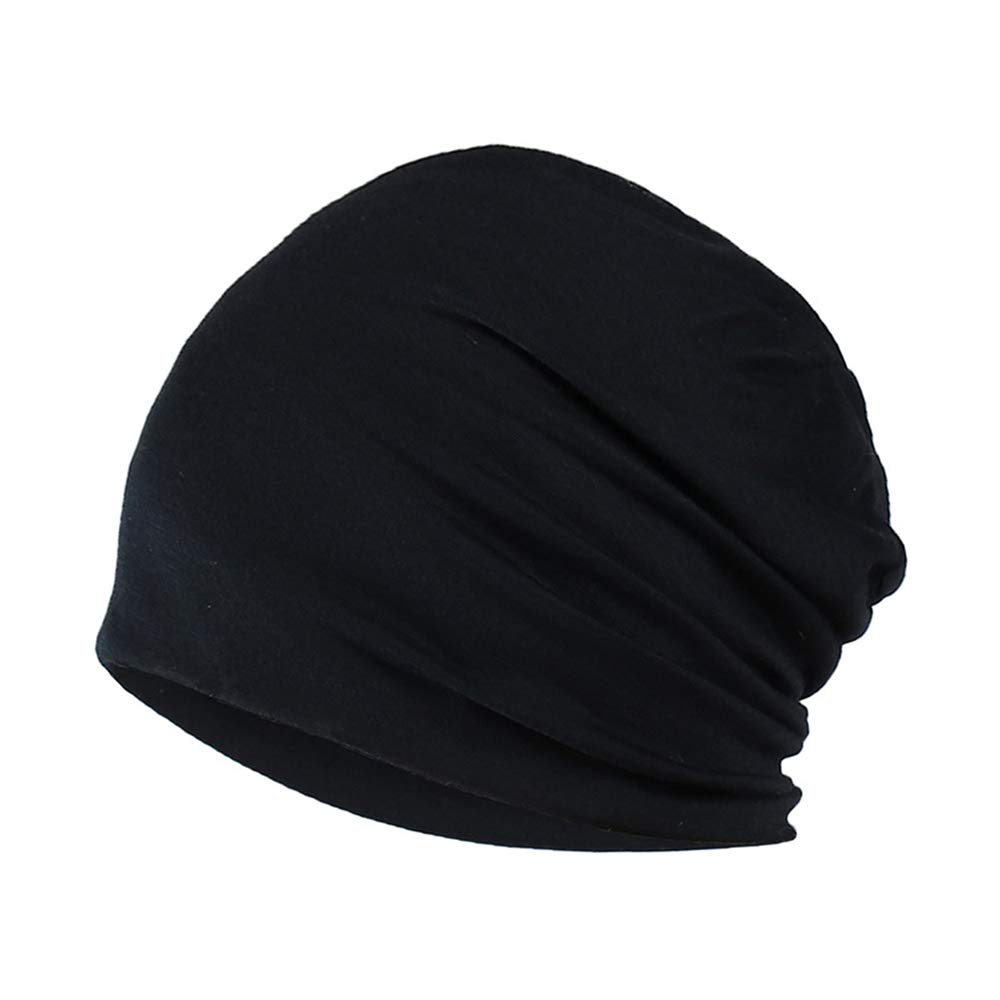 YOFASEN Gorro Slouchy - Quimio Cáncer Algodón Sombrero para la Cabeza Gorro para Dormir Turbante Sombreros Elástico Pañuelo Musulmán para Mujeres Hombres