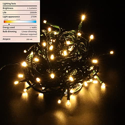12V Outdoor String Lights（Warm White）- Low Voltage Outdoor String Lights -Works with Low Voltage Landscape Lighting Syst - Additional View