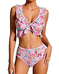Pink Floral Swimwear
