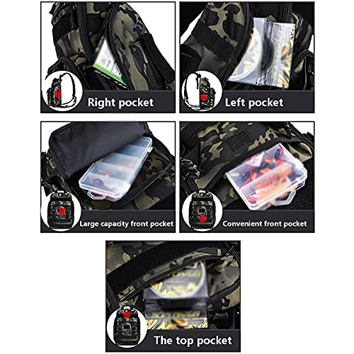 Messenger Bags Men Military Tactical Fishing Shoulder Bag Camping Hiking Sports Trekking Climbing Crossbody Outdoor Chest Bag For Male(C)4