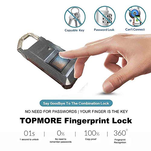 TOPMORE-Fingerprint-Lock-Smart-Security-Fingerprint-Padlock-for-Locker-Suitcase-Travel-Luggage-and-More