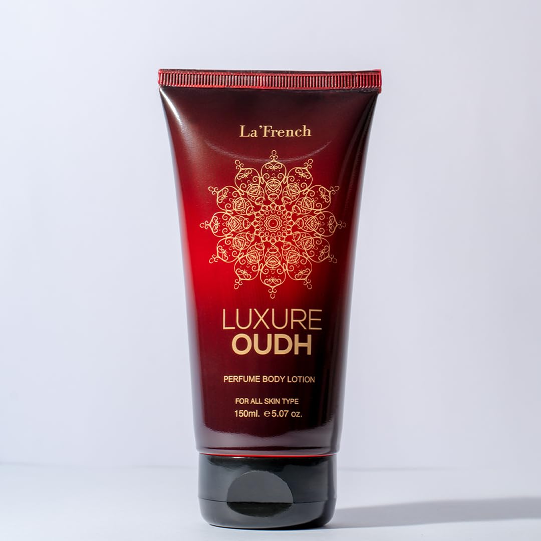 La French Luxure Oudh Perfume Body Lotion | 150ml | Long-Lasting Fragrance & Hydration | Non-Greasy, Fast-Absorbing | Soft & Smooth Skin | For All Skin Types | Daily Use | Unisex-image-20