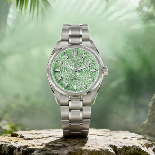 Image of watchdives WD0003C Elementum Original Design Men Watch VH31 Sweep Second Quartz Watch 36mm Sapphire Crystal Luxury Wristwatch 100m Waterproof Stainless Steel