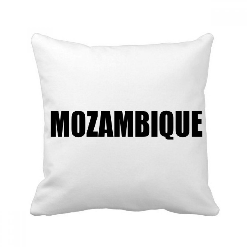 Coussin oreiller Mozambique noir multicolore 40 x 40 cm pour maison