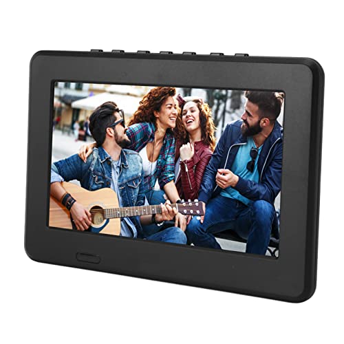 Tragbarer 7 Zoll Digitalfernseher, Auto Breitbild LED Fernseher mit 1500 mAh Lithiumbatterie, Unterstützt Analog TV, Digital TV und ATV, Tragbarer Fernseher für Küche, Wohnwagen