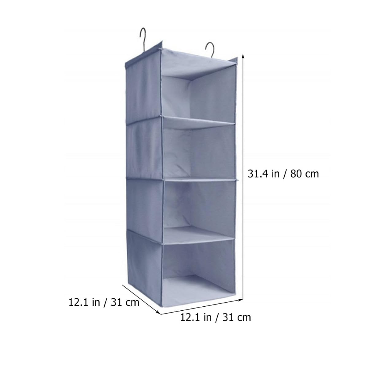 PACKOVE Organisateur de Vêtements pour Armoire à Linge Suspendu 4 Couches en Polyester Grosse Capacité Facile à Installer Ranger pour Placard